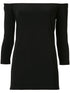 Norma Kamali Off-Shoulder Black Jersey Top Black