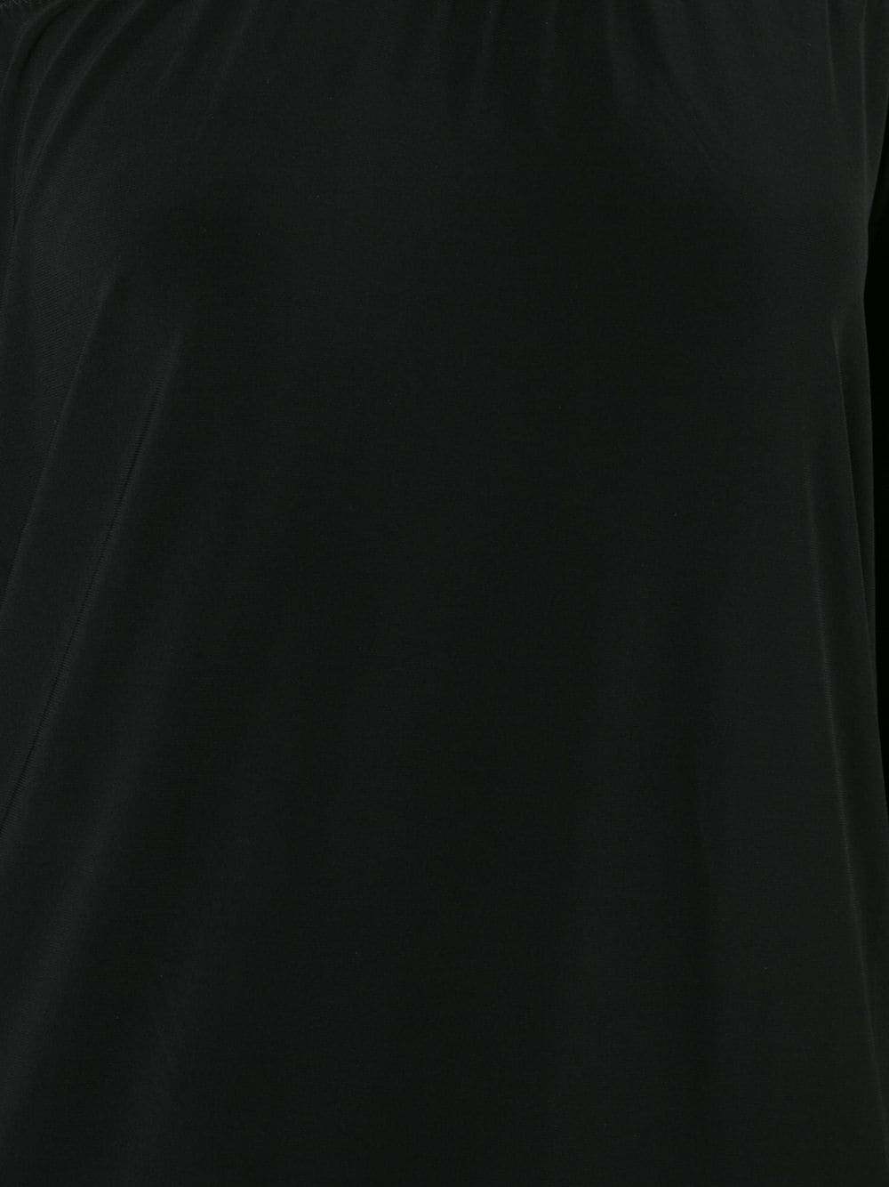 Norma Kamali Off-Shoulder Black Jersey Top Black