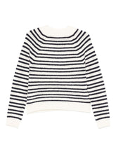 Semicouture Striped Wool-Blend Jumper White White