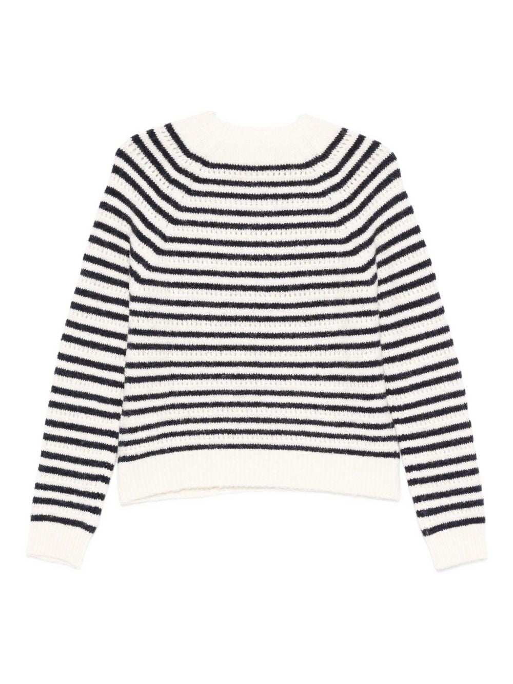 Semicouture Striped Wool-Blend Jumper White White