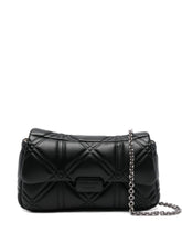 Emporio Armani Quilted Chain-Link Clutch Bag Black