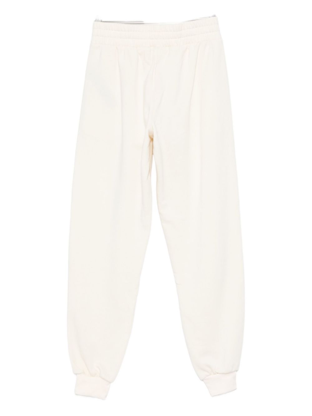 Emporio Armani Wide-Leg Tailored Trousers Ivory Ivory