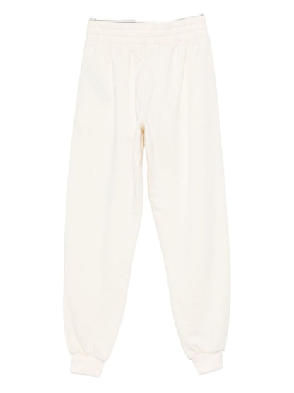 Emporio Armani Wide-Leg Tailored Trousers Ivory Ivory