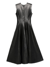 Norma Kamali Panelled Sleeveless Zip-Up Midi Dress Black