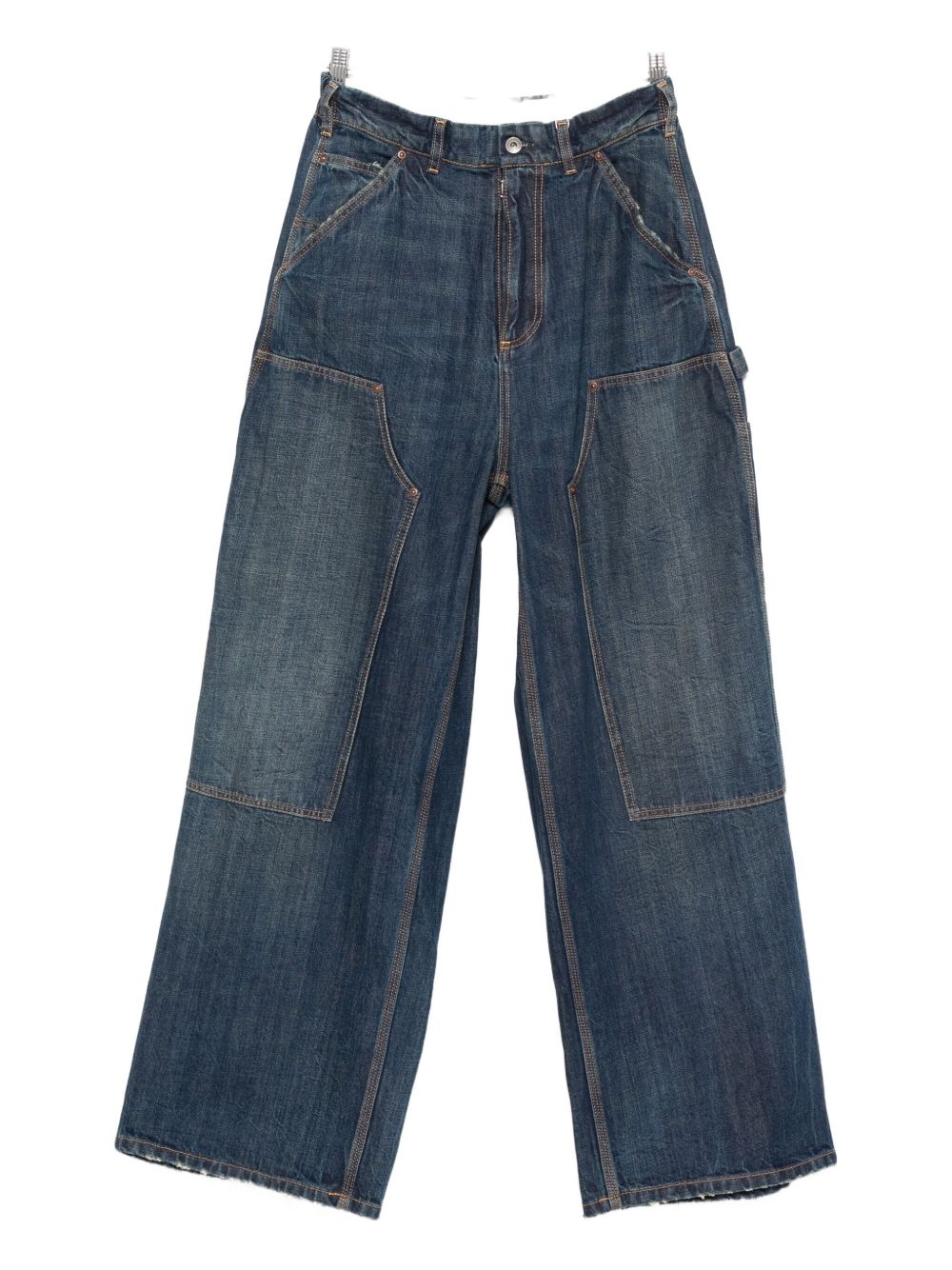 Maison Margiela Straight-Leg Denim Cotton Jeans Blue