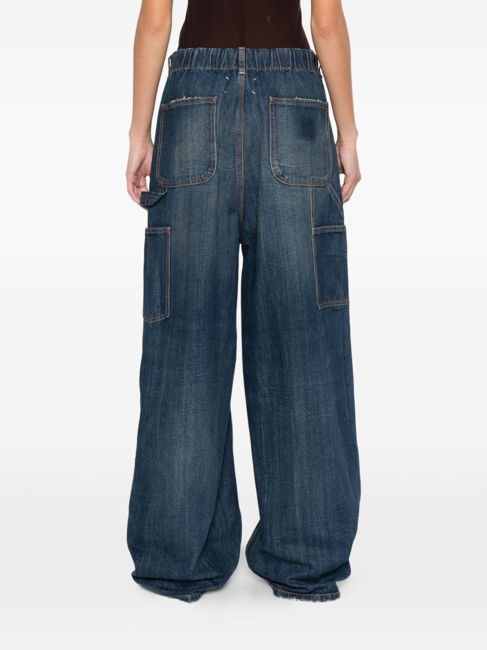 Maison Margiela Straight-Leg Denim Cotton Jeans Blue