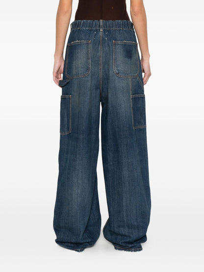 Maison Margiela Straight-Leg Denim Cotton Jeans Blue
