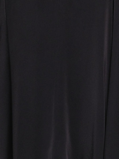 Semicouture Flared Sleeve Grey Dress with Rear Zip Grey