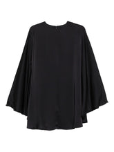 Semicouture Flared Sleeve Grey Dress with Rear Zip Grey