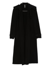 Norma Kamali Oversized Tie-Belt Trench Coat Black black