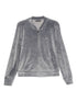 Emporio Armani Logo-Detailed Zip-Up Grey Sweater Grey