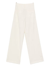 Semicouture Panelled Wool-Blend White Trousers White