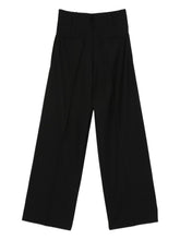 Semicouture Pleated Wool-Blend Trousers Black Black