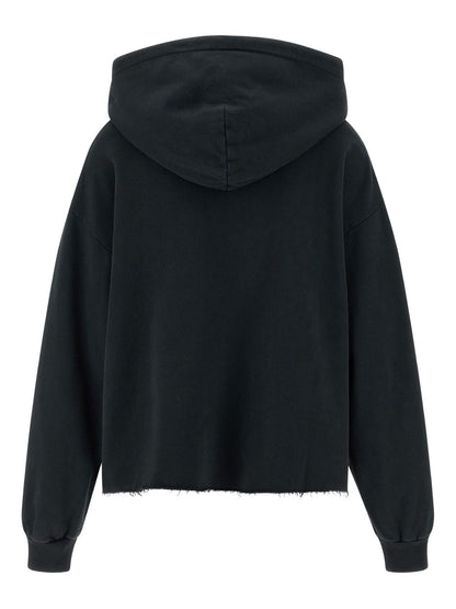 MM6 Maison Margiela Numeric Logo Cotton Sweatshirt Black