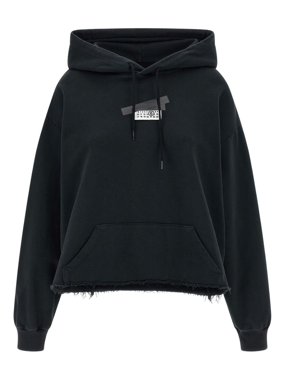 MM6 Maison Margiela Numeric Logo Cotton Sweatshirt Black