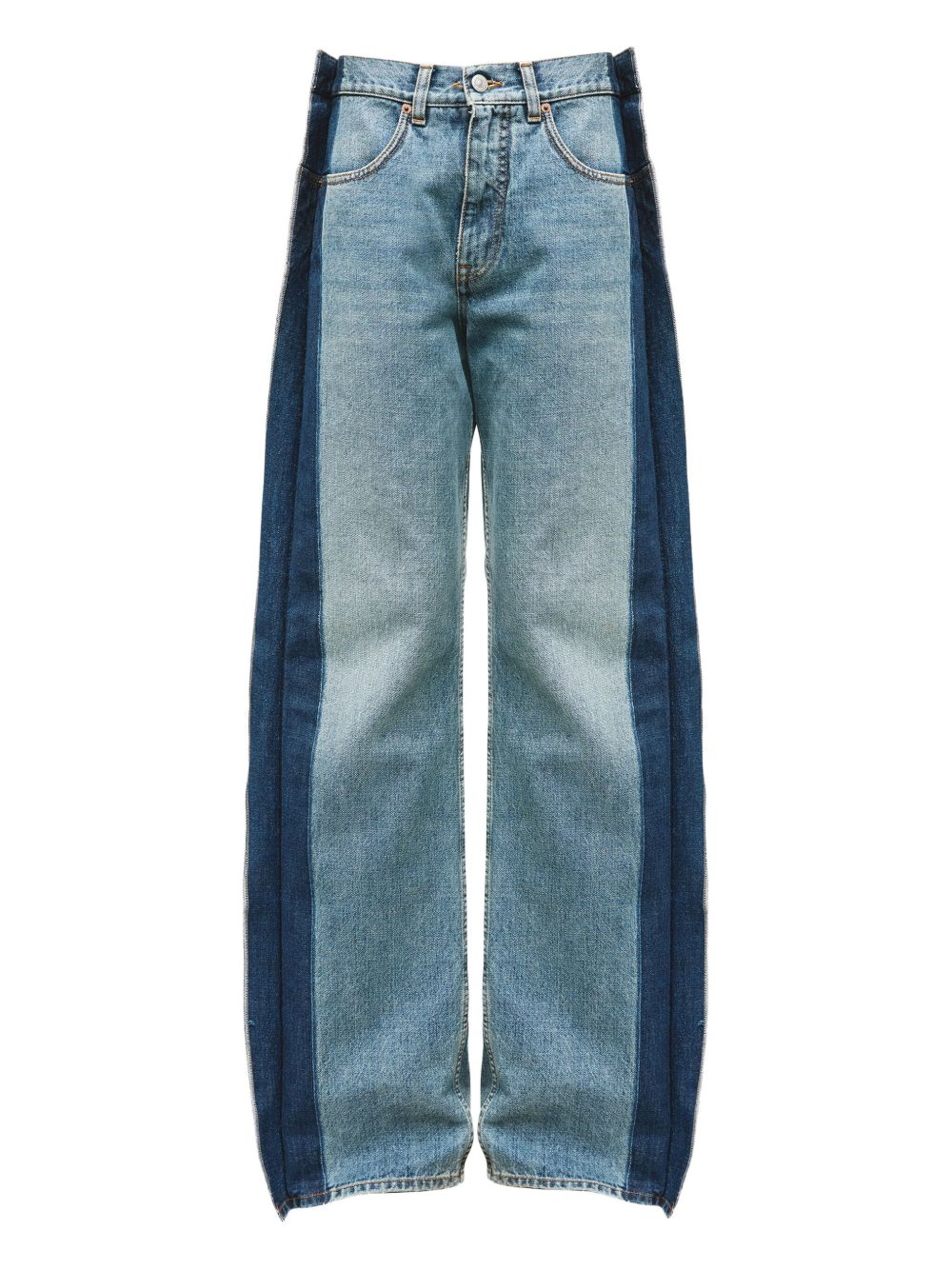 MM6 Maison Margiela Straight-Leg Cotton Jeans Clear Blue clear blue