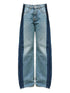MM6 Maison Margiela Straight-Leg Cotton Jeans Clear Blue clear blue