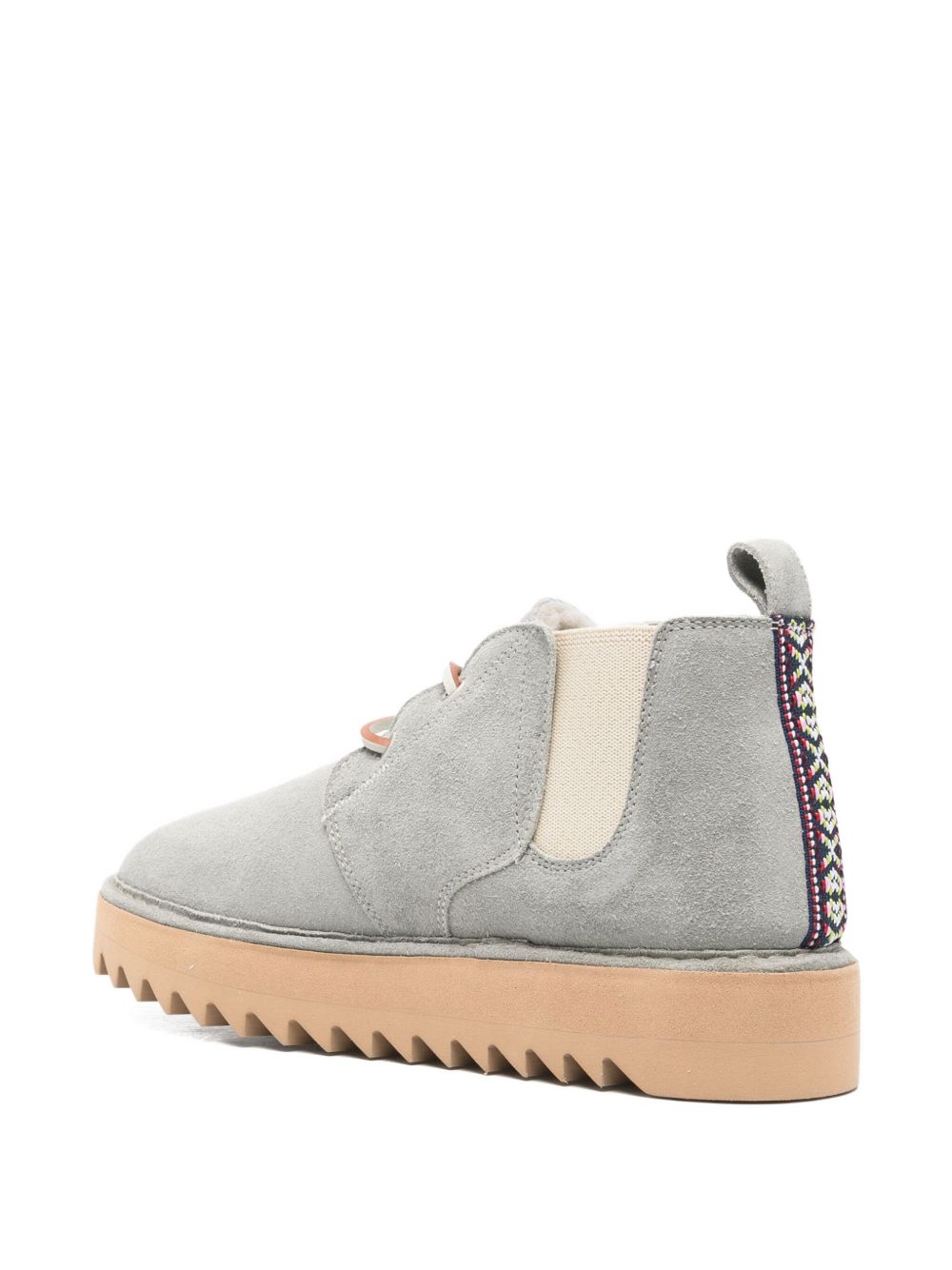 Woolrich Suede Hugger Leather Ankle Boots Grey grey