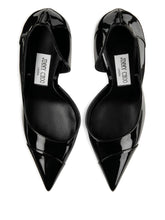 Jimmy Choo Brigitte 100 Patent Leather Pointed-Toe Pumps Black