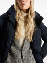 Woolrich Kelly Long Quilted Down Jacket Blue