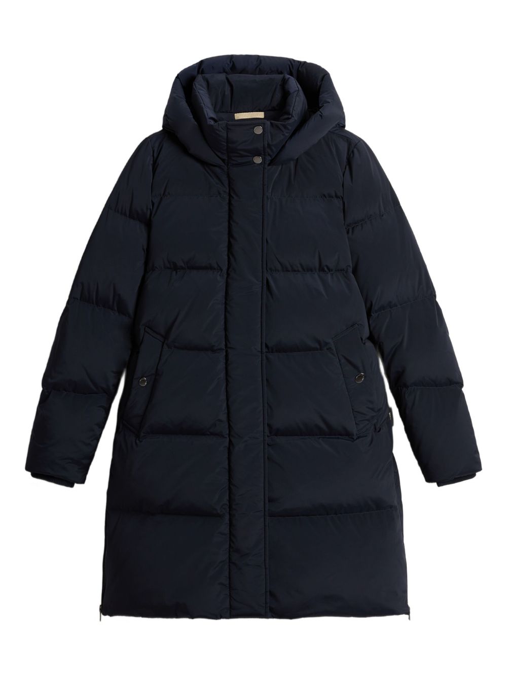 Woolrich Kelly Long Quilted Down Jacket Blue