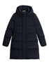 Woolrich Kelly Long Quilted Down Jacket Blue