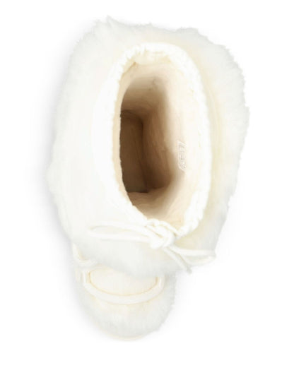 Ugg Australia Fur-Trim Lace-Up Boots White White