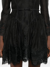 Zimmermann Long Black Linen-Silk Dress Black