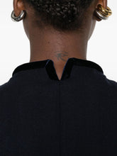 Emporio Armani Cropped Wool Blazer Jacket Blue