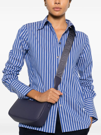 Emporio Armani Blue Baguette Shoulder Bag Blue