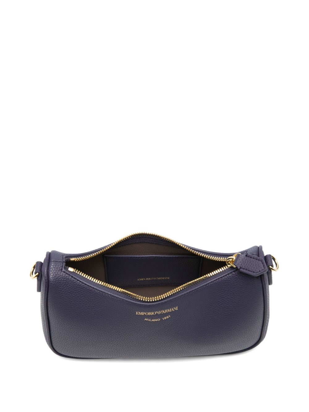 Emporio Armani Blue Baguette Shoulder Bag Blue