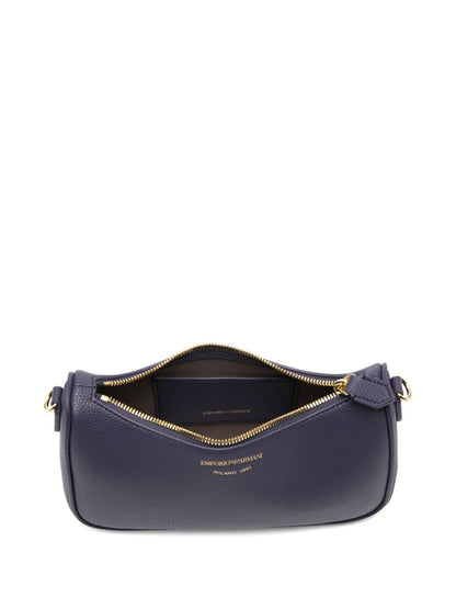 Emporio Armani Blue Baguette Shoulder Bag Blue