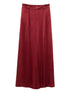 Alice + Olivia Kenndey Wide-Leg Pleated Trousers in Bordeaux Red