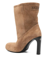 Balenciaga Fargo Suede Knee-High Boots Camel