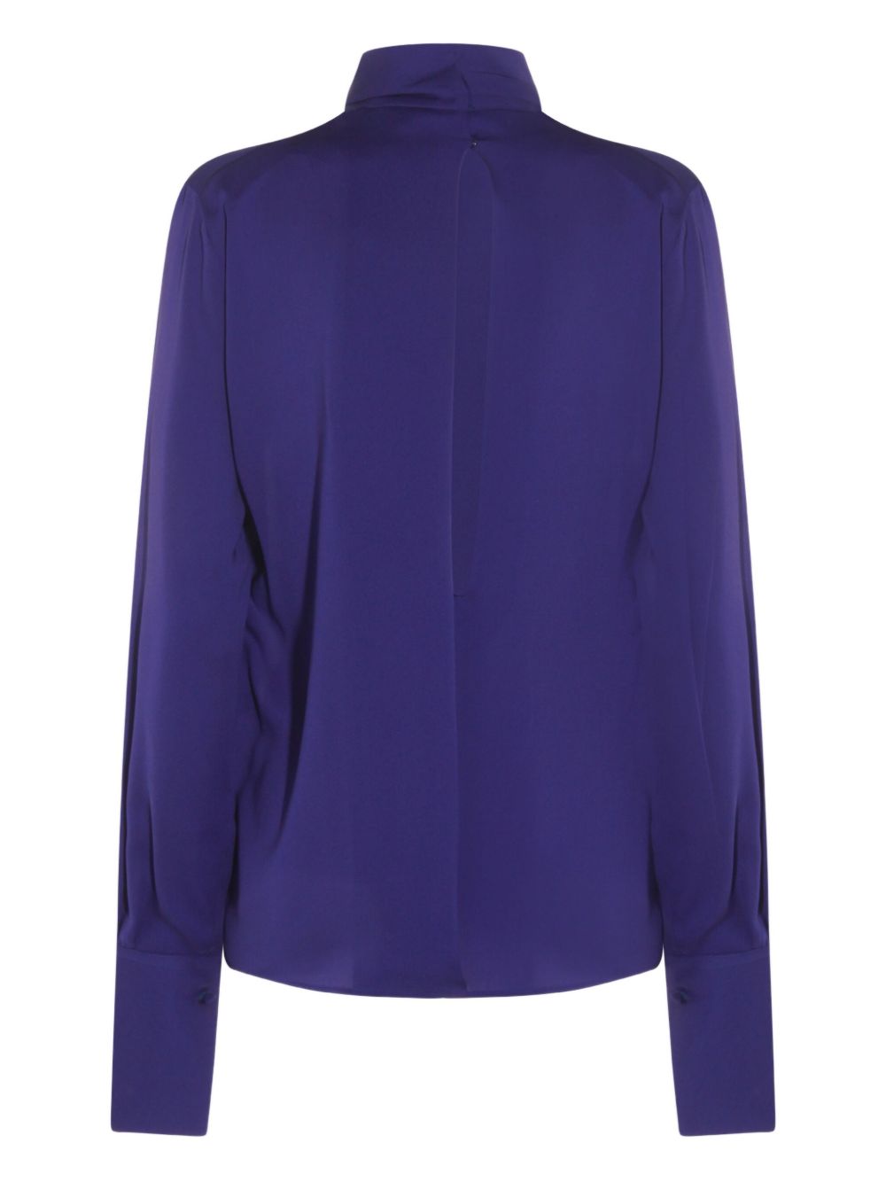 Tom Ford Silk and Nylon Blue Blouse Blue
