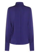 Tom Ford Silk and Nylon Blue Blouse Blue