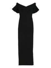 Solace London Cielo Off-Shoulder Maxi Dress Black