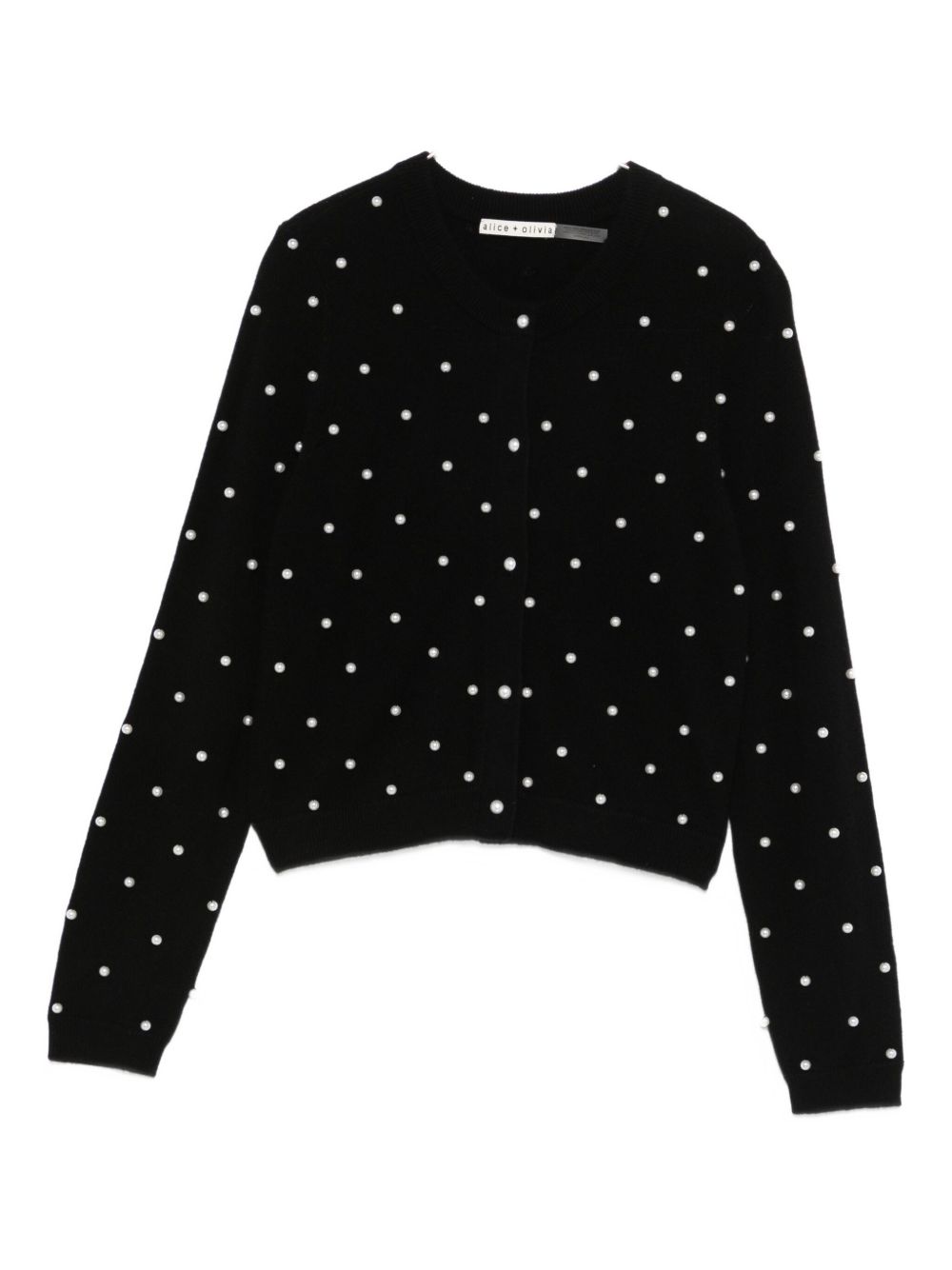 Alice + Olivia Wool Blend Black Sweater Black