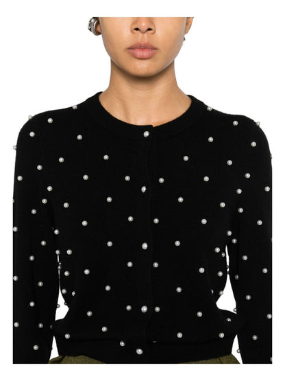 Alice + Olivia Wool Blend Black Sweater Black