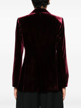 Emporio Armani Single-Breasted Tailored Jacket Bordeaux