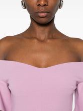 Solace London Cielo Off-Shoulder Ruffled Maxi Dress Pink