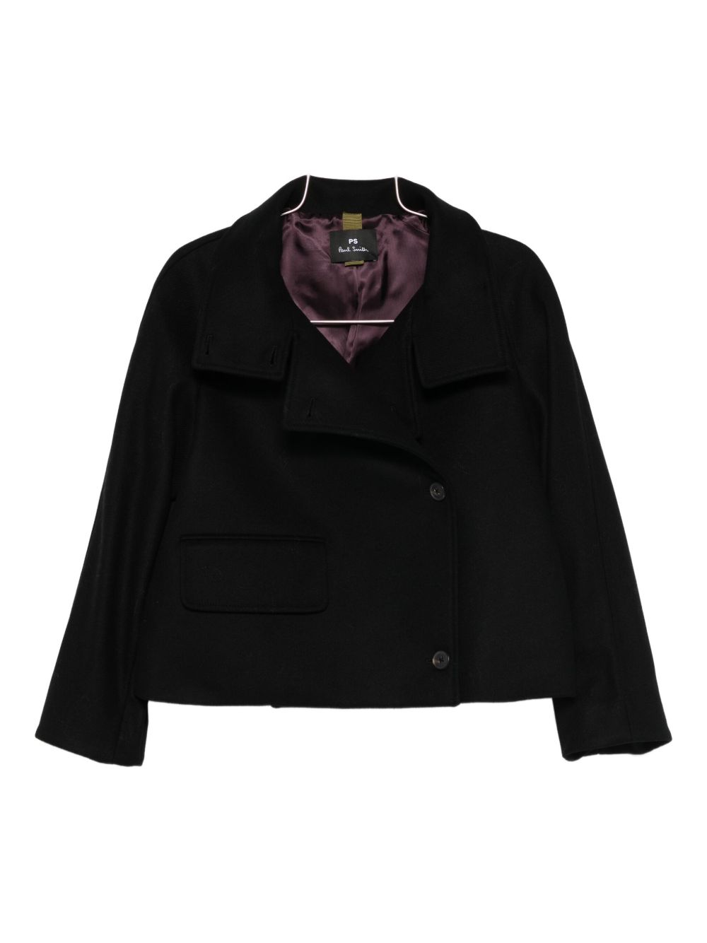 Paul Smith Single-Breasted Wool-Blend Jacket Black Black