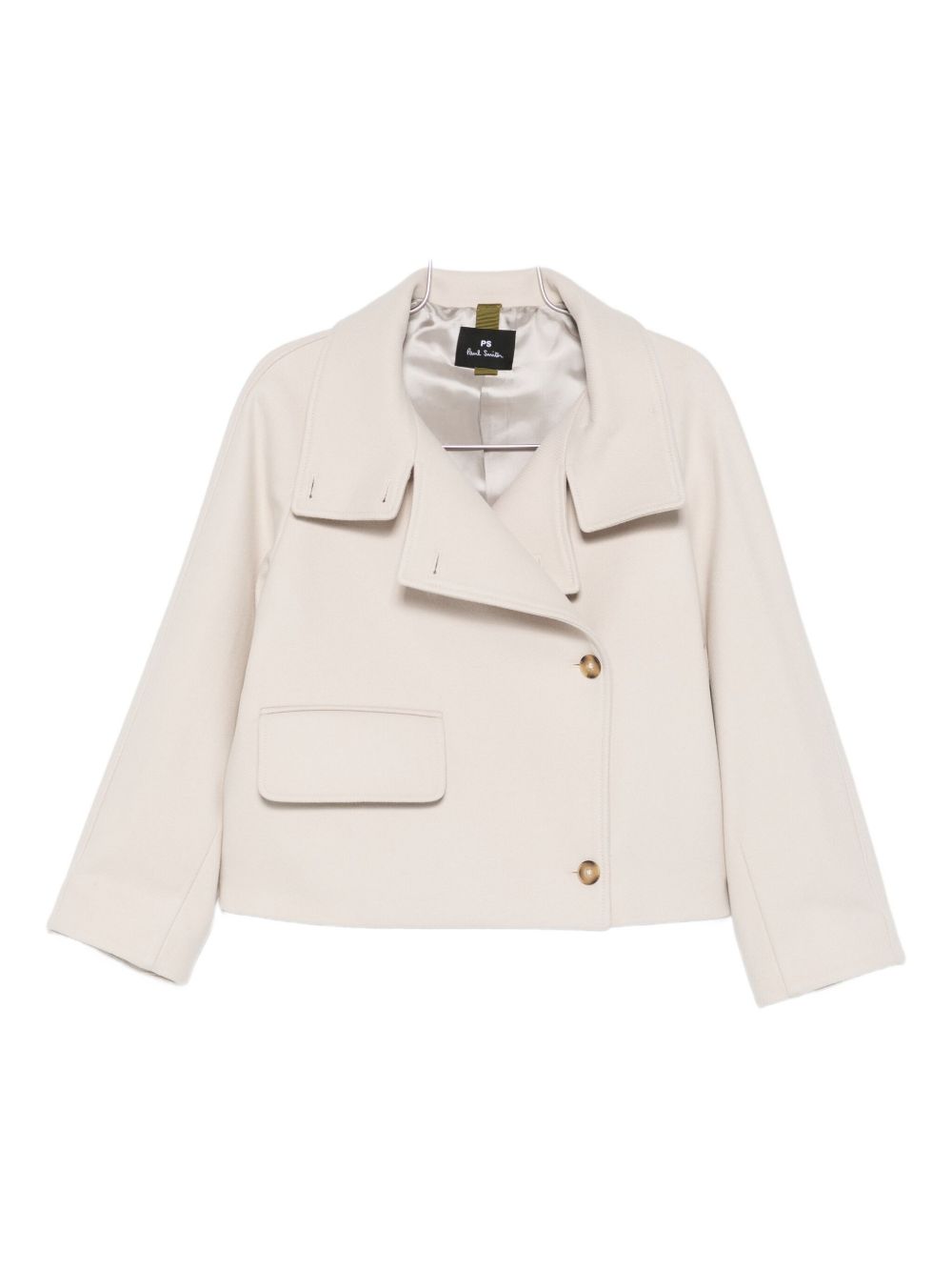 Paul Smith Single-Breasted Wool-Blend Jacket White White