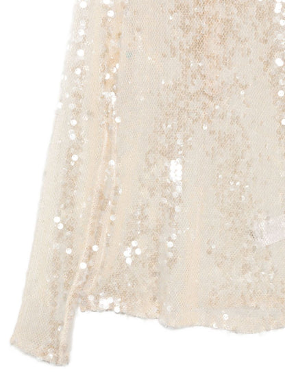 Semicouture White Wool-Blend Sweater White