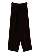 Emporio Armani Wide-Leg High-Rise Trousers Bordeaux Bordeaux