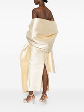 Solace London Renee Strapless Pearl Maxi Dress With Flared Sleeves White