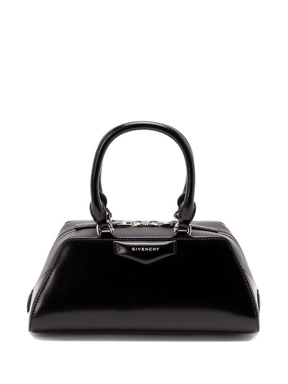 Givenchy Antigona EW Mini Trapezoidal Calf Leather Handbag Black