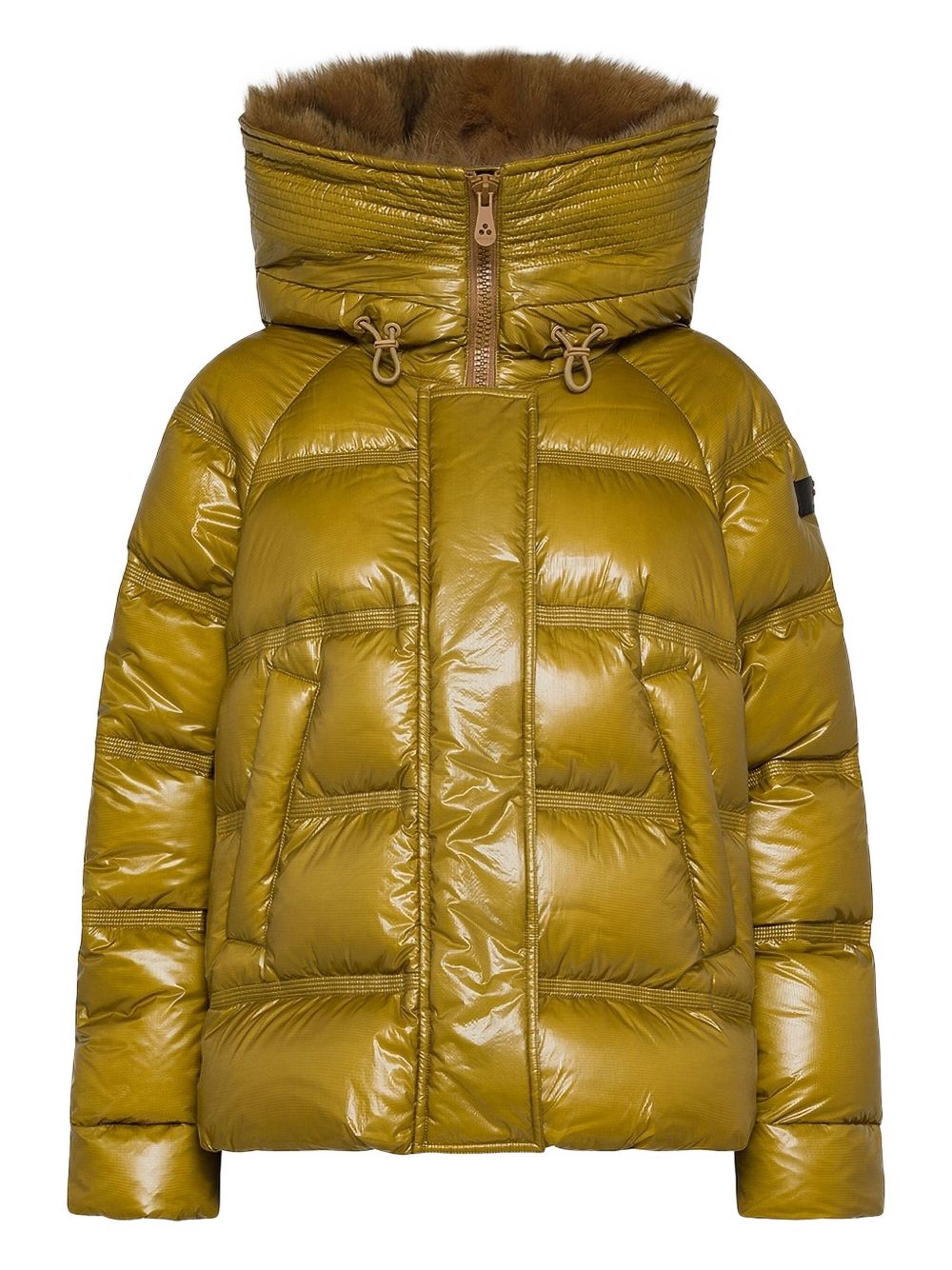 Peuterey Short Down Jacket in Ochre Ochre