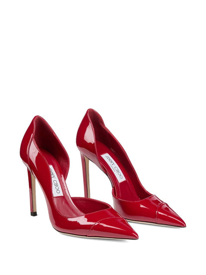 Jimmy Choo Brigitte 100 Patent Leather Pumps Red Red
