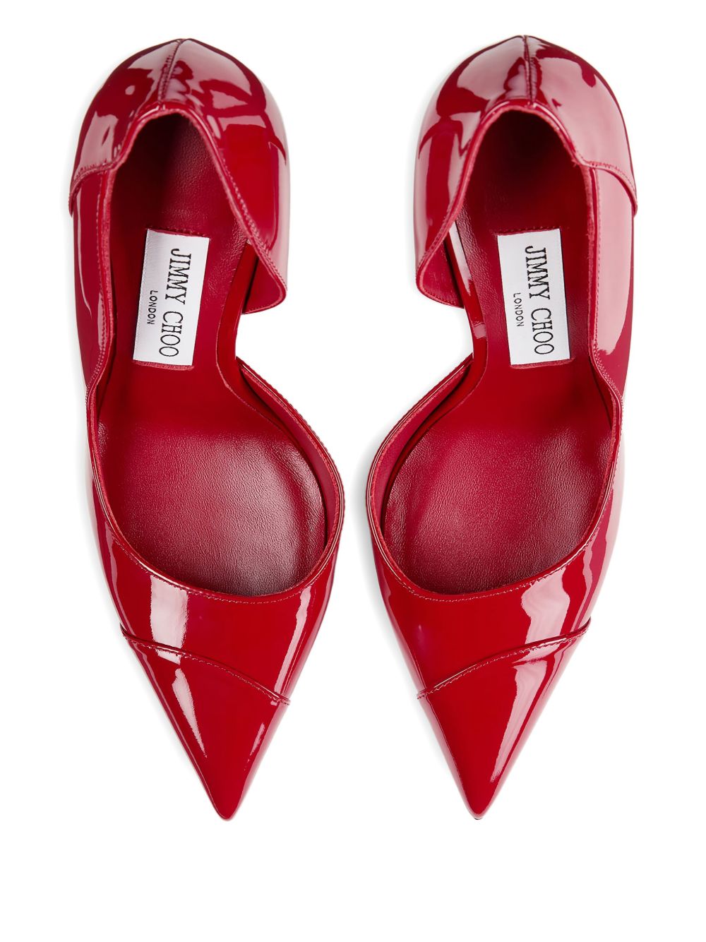 Jimmy Choo Brigitte 100 Patent Leather Pumps Red Red
